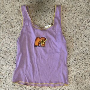 MTV Women's Lavender Tank Top with Logo